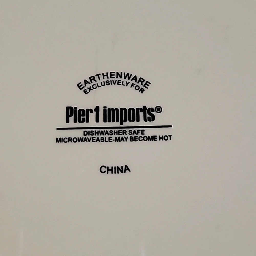 1 Vtg Sandpiper Pier 1 Imports Earthenware Plate - Picture 4 of 4